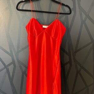 Elegant Red Mini Dress